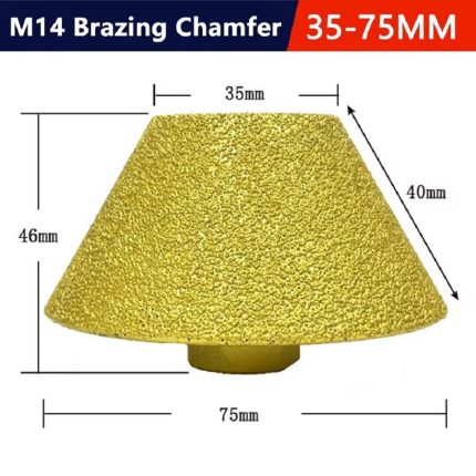 Broca chafan plano diamantado de 35 a 75mm