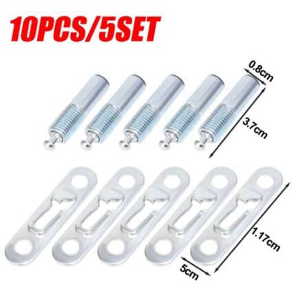 Juego de Conector Hebilla Deslizable Invisible Para Armario x10pcs