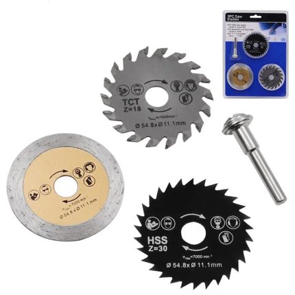 Mini Hoja de Sierra Circular Metal Plástico Cerámica x3pcs