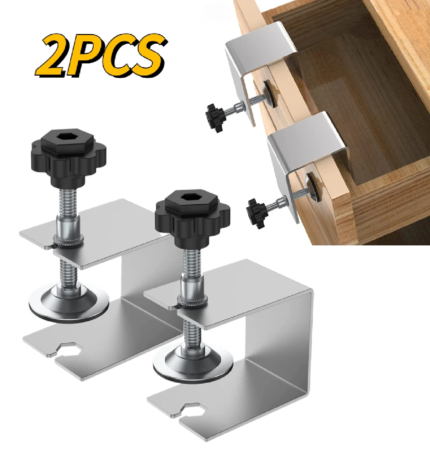 Juego de Abrazaderas de Instalación Frontal de Cajón de piezas x2pcs