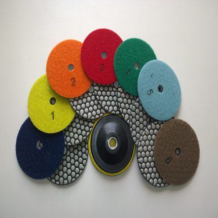 Juego de Disco de Pulido S/H Para Porcelanato Granito Mármol x8pcs