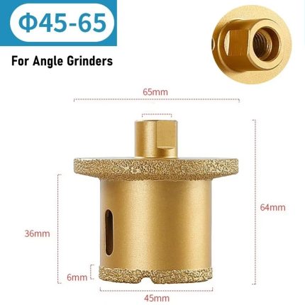 Broca Copa Diamantado Avellanadores Para Desagüe 45-65mm