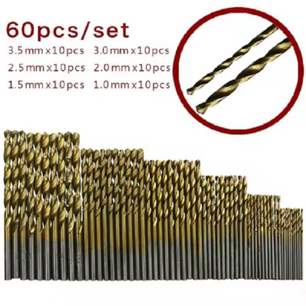 Juego de Brocas Milimetricas Para Dremel x60pcs