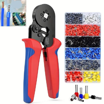 Prensa Crimpeadora de Terminales Eléctricos +1200 Accesorios