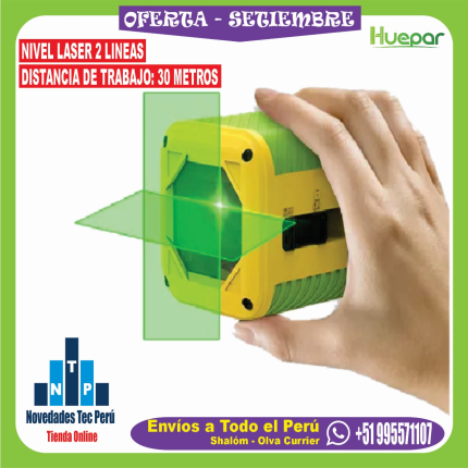 Nivel Láser Luz Verde Autonivelante 30 metros Oferta