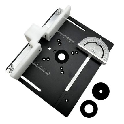 Placa Galvanizado de Inserción de Mesa de Ruteador - 85x85mm 70x60mm -Negro