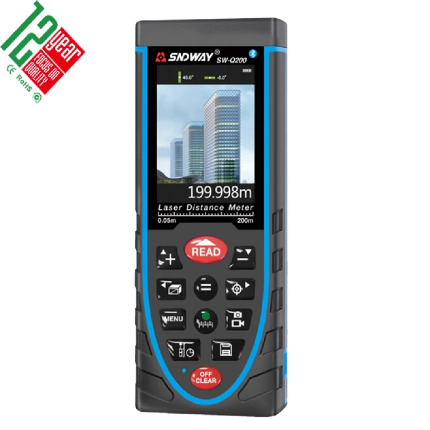 Distanciómetro Laser con Cámara SW-Q200 con Zoom Digital 4X-200 Mts con  Bluetooth