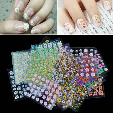 Pegatinas de Flores  de Manicure 3D Para Uñas x30pcs