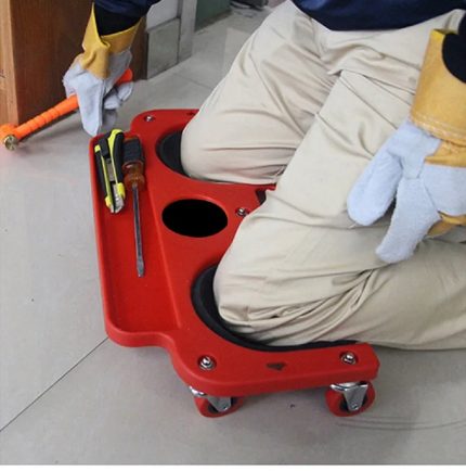 Rodilleras con Ruedas Acolchonadas Para Enchapado Construcción