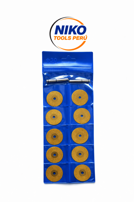 Juego de Mini Disco Diamantado para Cortar Metal-Aluminio-Madera-Pvc -Dremel 30mm x12pcs