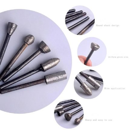 Fresas diamantado Grabado Tallado en Piedra de  3mm Dremel x5pcs