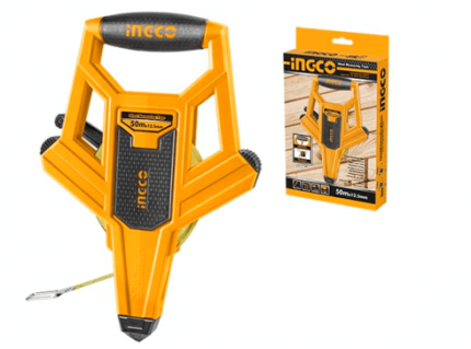 Cinta Métrica de Fibra de Vidrio 50metris X 12.5mm INGCO