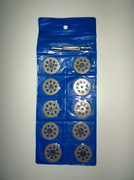 Juego de Mini Disco Diamantado para Cortar Metal-Aluminio-Madera-Pvc -Dremel 22mm x12pcs