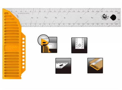 Ángulo de 90 grados L Cuadrado Regla 300mm(12)