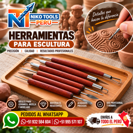 Herramienta Para Escultura Cerámico - Arcilla x6pcs