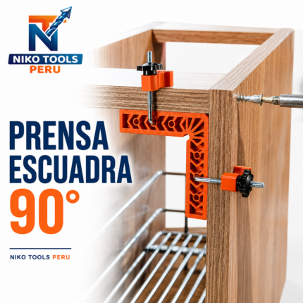 Prensa Escuadra de 90 Grados Para trabajos en Enchapado Melamina de 15cm