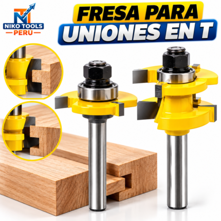 Juego de Fresas Para Machimbrado – Macho y Hembra – 2 Piezas