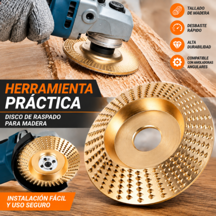 Disco Raspador Para Madera 125 MM (5") – Para Amoladora